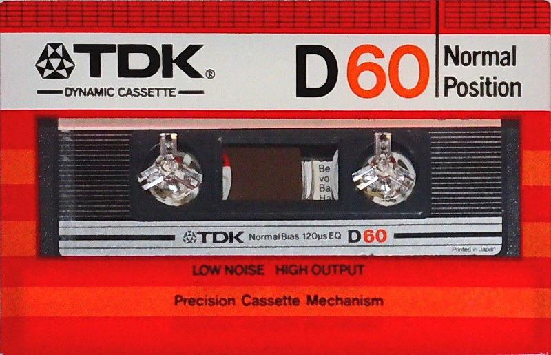 Compact Cassette TDK 60 Type I Normal 1982 Europe