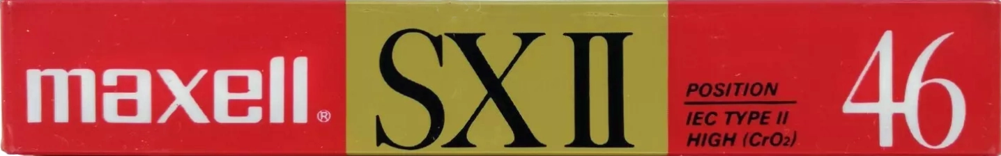 Compact Cassette Maxell SX 46 "SX II" Type II Chrome 1988 Europe