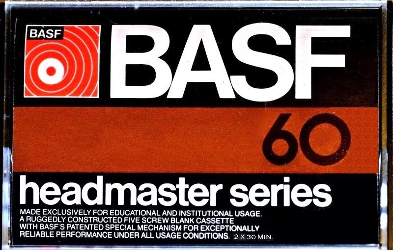 Compact Cassette BASF Headmaster Series 60 Type I Normal 1976 USA
