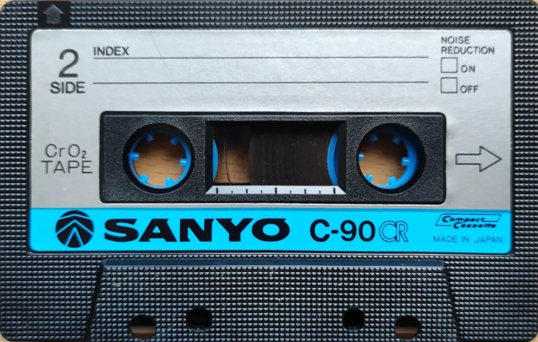 Compact Cassette Sanyo CR 90 Type II Chrome 1978 Europe
