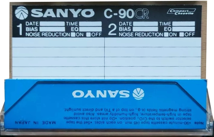 Compact Cassette Sanyo CR 90 Type II Chrome 1978 Europe
