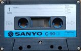 Compact Cassette Sanyo CR 90 Type II Chrome 1978 Europe