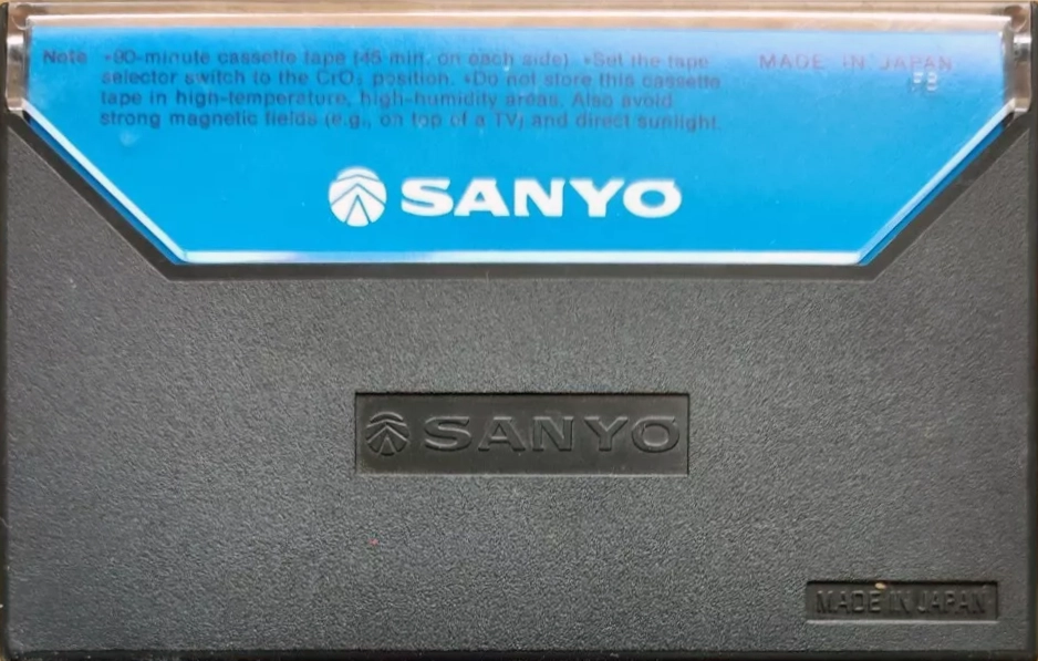 Compact Cassette Sanyo CR 90 Type II Chrome 1978 Europe