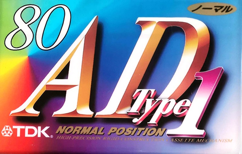 Compact Cassette TDK AD1 80 "AD1-80" Type I Normal 1995 Japan