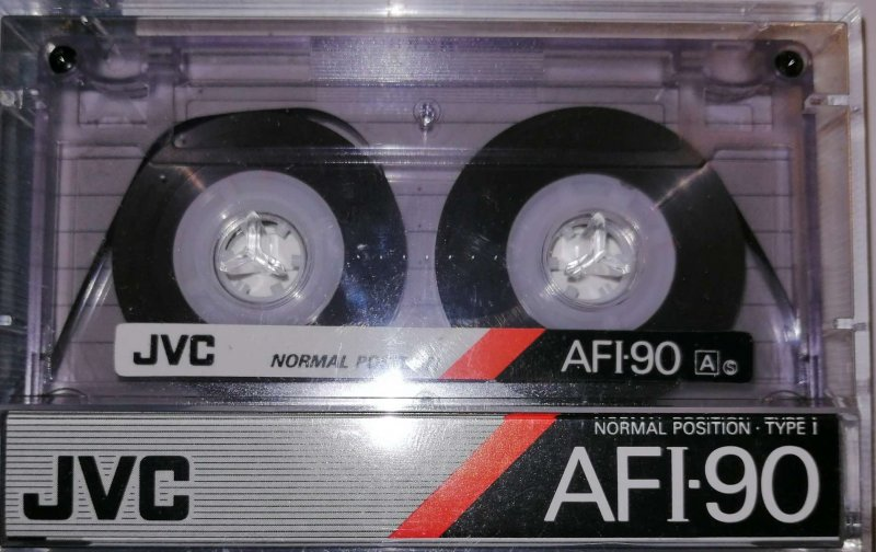 Compact Cassette JVC AFI 90 "AF1-90S" Type I Normal 1990 North America