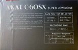 Compact Cassette Akai SX 60 Type I Normal 1989 USA