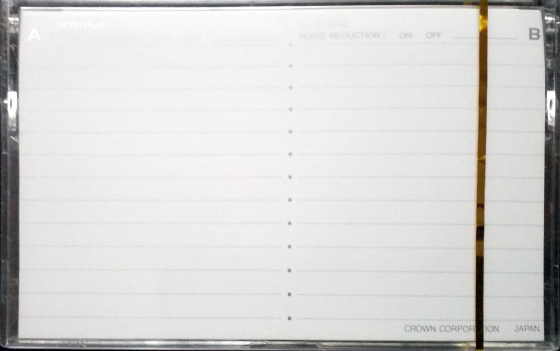 Compact Cassette Crown / Crown Radio Corporation HI 60 Type II Chrome Japan
