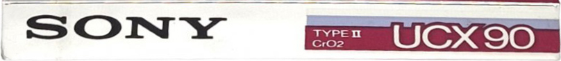 Compact Cassette Sony UCX 90 Type II Chrome 1985 Europe