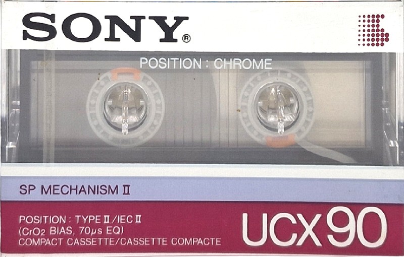Compact Cassette Sony UCX 90 Type II Chrome 1985 Europe