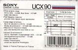 Compact Cassette Sony UCX 90 Type II Chrome 1985 Europe