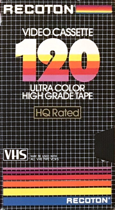 VHS, Video Home System Recoton 120 Type I Normal USA