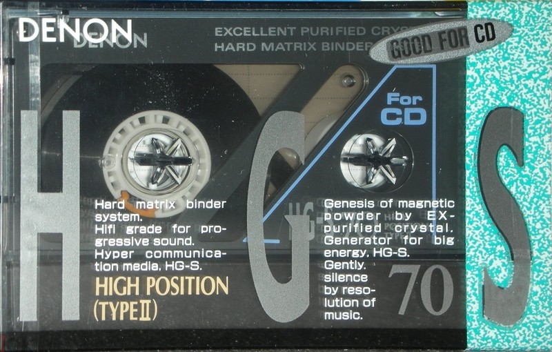 Compact Cassette Denon HG-S 70 Type II Chrome 1990 Japan