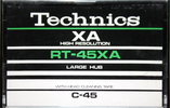 Compact Cassette Technics XA 45 "RT-45XA" Type I Normal 1977 Japan