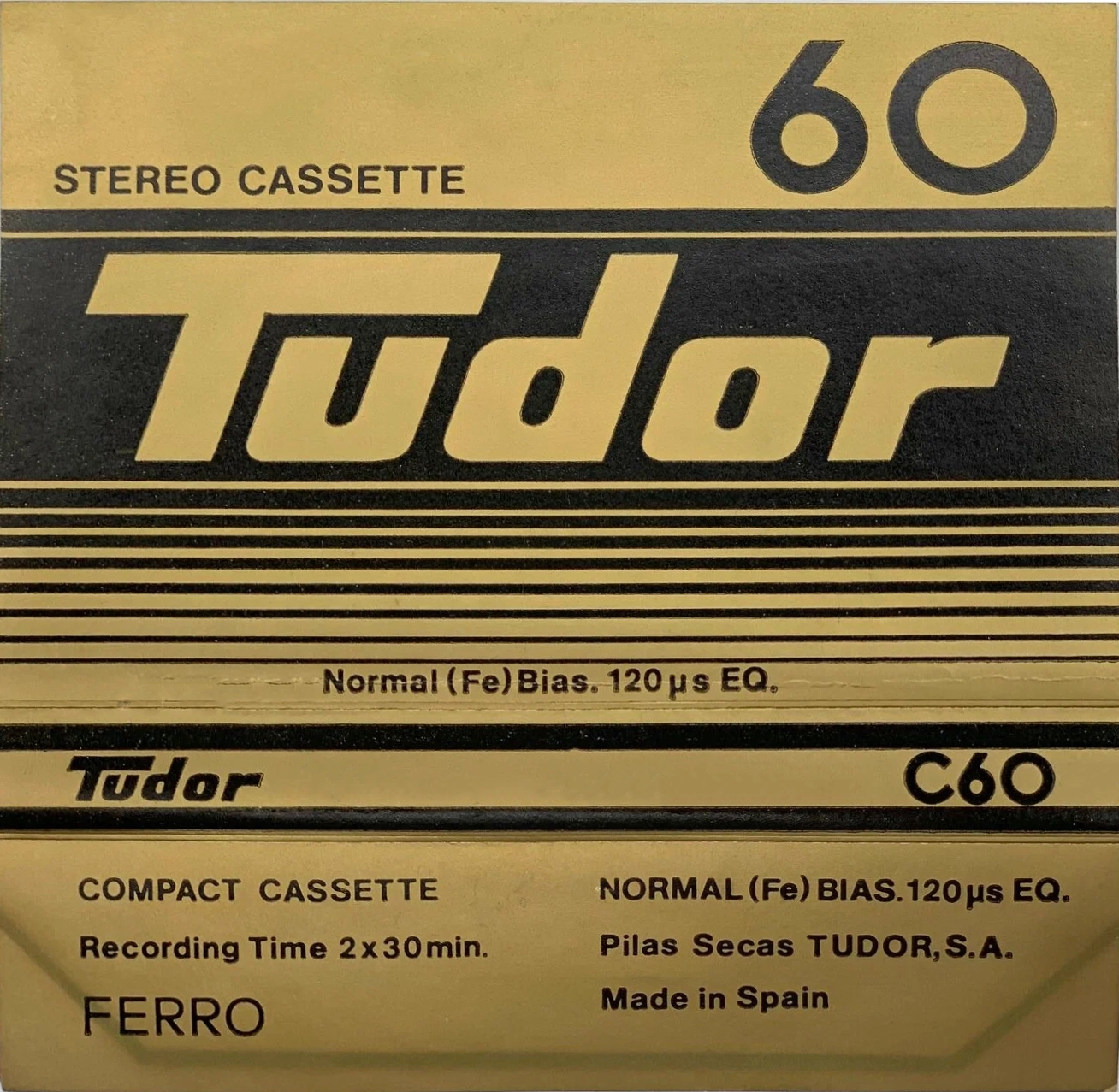 Compact Cassette Tudor 60 Type I Normal 1979 Spain