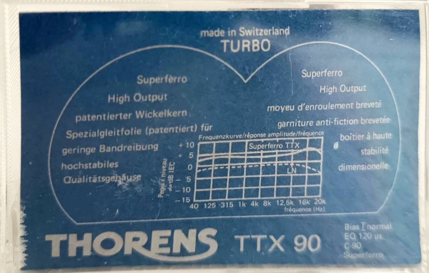 Compact Cassette Thorens TTX 90 Type I Normal 1989 Europe