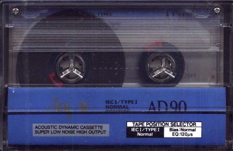 Compact Cassette Anvic 90 "AD" Type I Normal Worldwide