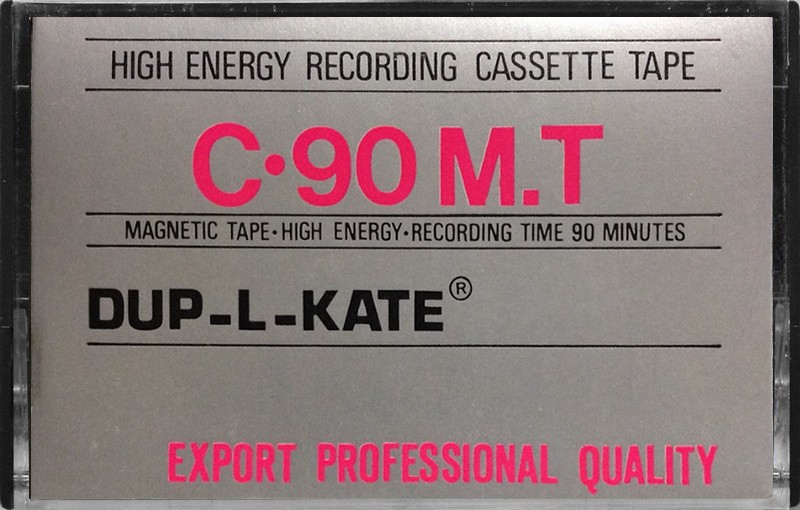 Compact Cassette Dup-L-Kate 90 "C-90 M.T" Type I Normal Australia