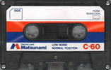 Compact Cassette Matsunami 60 Type I Normal 1978 Japan