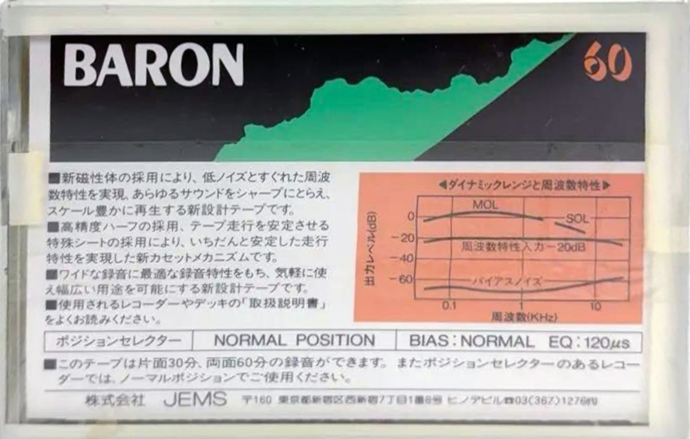 5 pack Baron KL 60 Type I Normal 1986 Japan