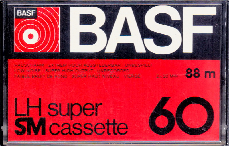 Compact Cassette BASF LH Super 60 "Oval Window" Type I Normal 1976 Europe