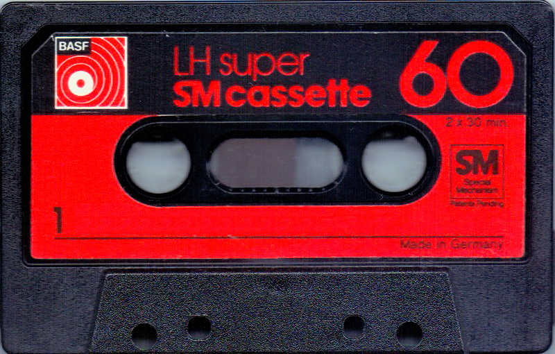 Compact Cassette BASF LH Super 60 "Oval Window" Type I Normal 1976 Europe