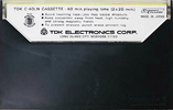 Compact Cassette TDK 40 Type I Normal 1972 Japan