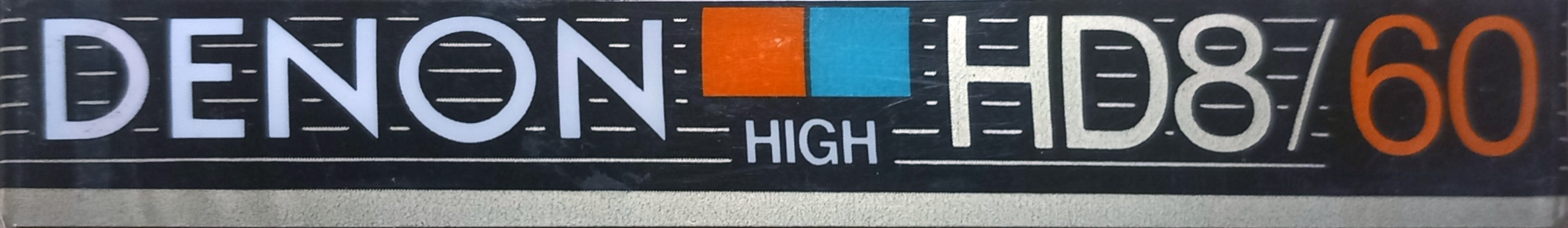 Compact Cassette Denon HD8 60 Type II Chrome 1985 Europe