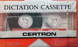 Compact Cassette Certron D / Dictation 90 Type I Normal 1992 USA