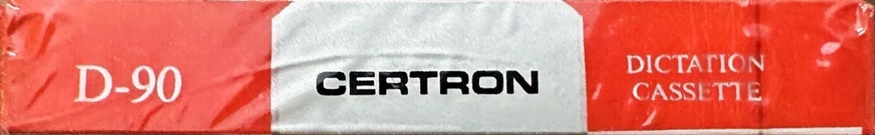 Compact Cassette Certron D / Dictation 90 Type I Normal 1992 USA