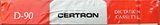 Compact Cassette Certron D / Dictation 90 Type I Normal 1992 USA