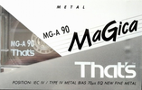 Compact Cassette Thats MG-A Magica 90 Type IV Metal 1993 Europe
