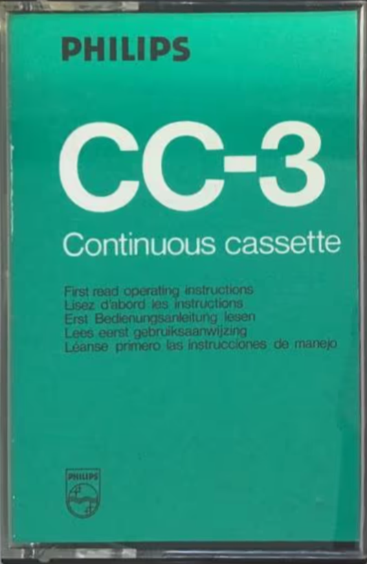 Compact Cassette Philips 3 "CC-3" Endless Cassette Europe