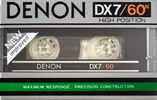 Compact Cassette Denon DX7 60 "DX7/60N" Type II Chrome 1982 Japan