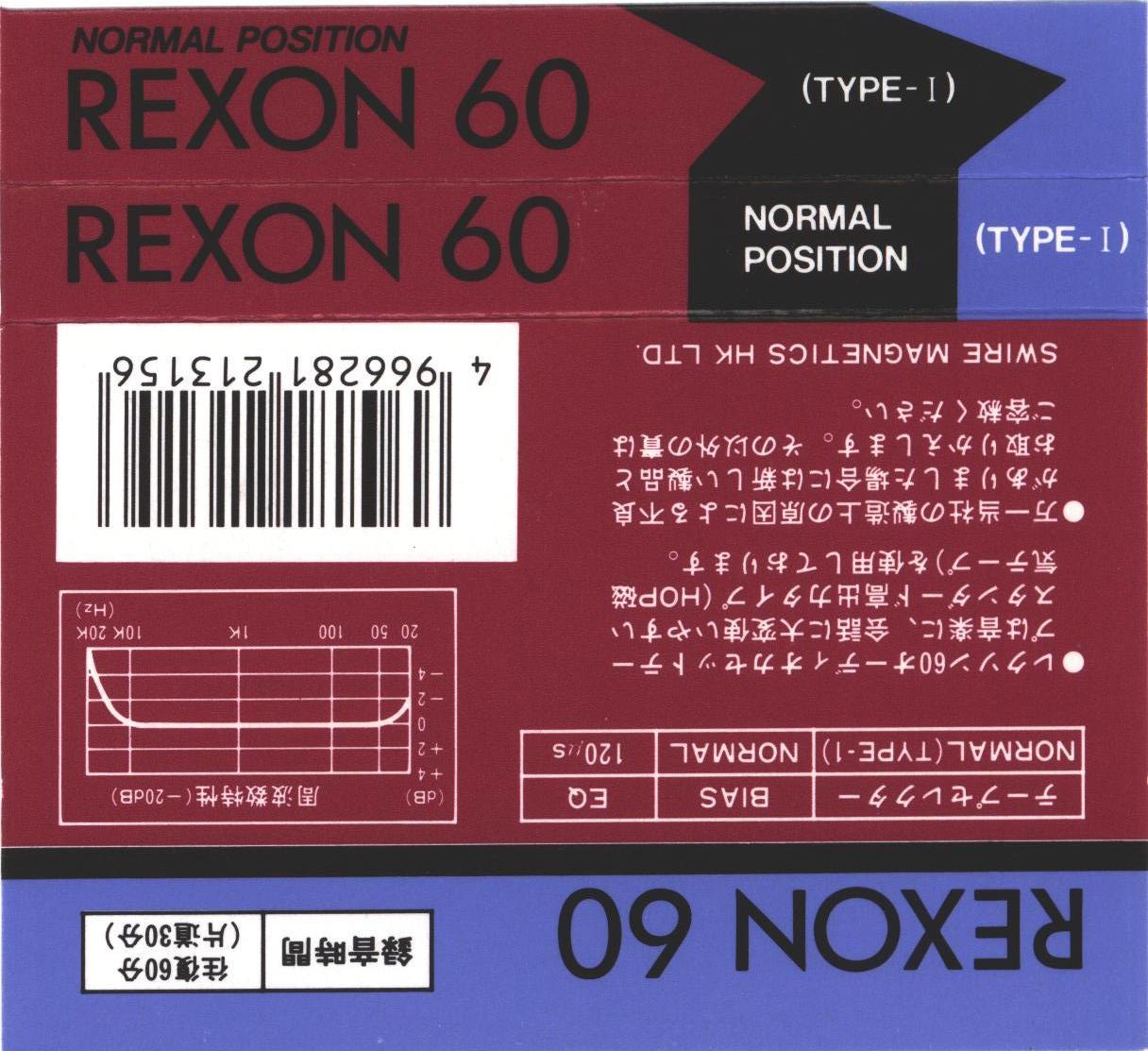 Compact Cassette: Swire Magnetics Rexon -  60