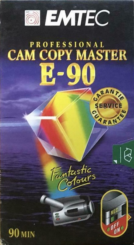 VHS, Video Home System Emtec Cam Copy Master 90 Type II Chrome 2000 Europe