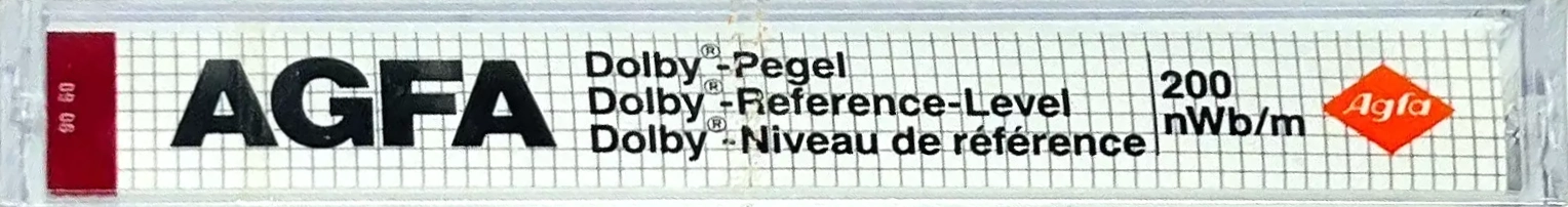Compact Cassette AGFA "Dolby-Pegel / Dolby-Reference-Level 200 nWb/m" Service Cassette 1982 Europe