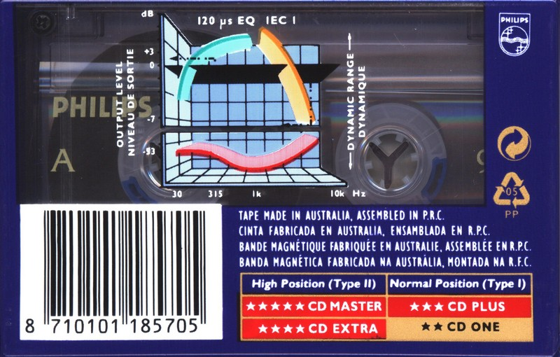 Compact Cassette Philips CD One 90 Type I Normal 1994 Europe