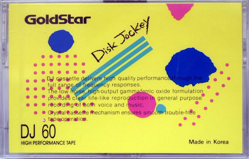 Compact Cassette Goldstar Fun 60 "DJ Disk Jockey" Type I Normal 1992 Europe, USA