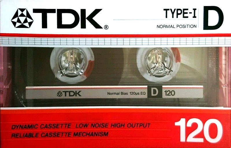 Compact Cassette TDK D 120 Type I Normal 1985 Australia, Europe