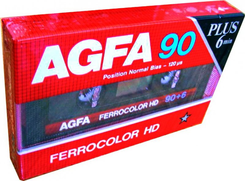 Compact Cassette AGFA Ferrocolor HD 90+6 Type I Normal 1985 Europe