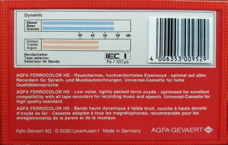 Compact Cassette: AGFA  - Ferrocolor HD 90+6