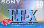Compact Cassette Sony EF-X 60 Type I Normal 2002 Latin America, North America