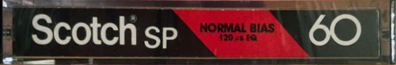 Compact Cassette Scotch SP 60 Type I Normal 1982 Unknown Country