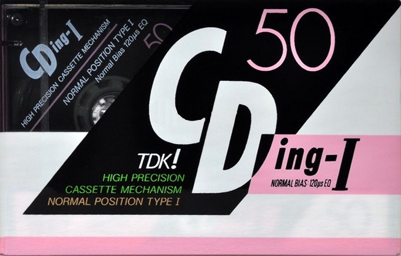 Compact Cassette TDK CDing 1 50 "CDING1-50" Type I Normal 1989 Japan