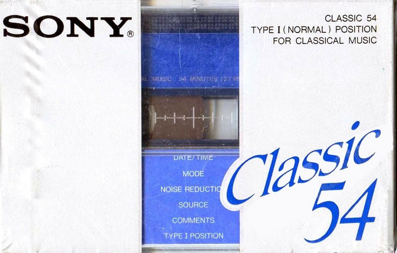 Compact Cassette: Sony  - Classic 54