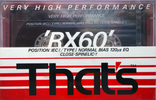 Compact Cassette Thats RX 60 Type I Normal 1990 Europe