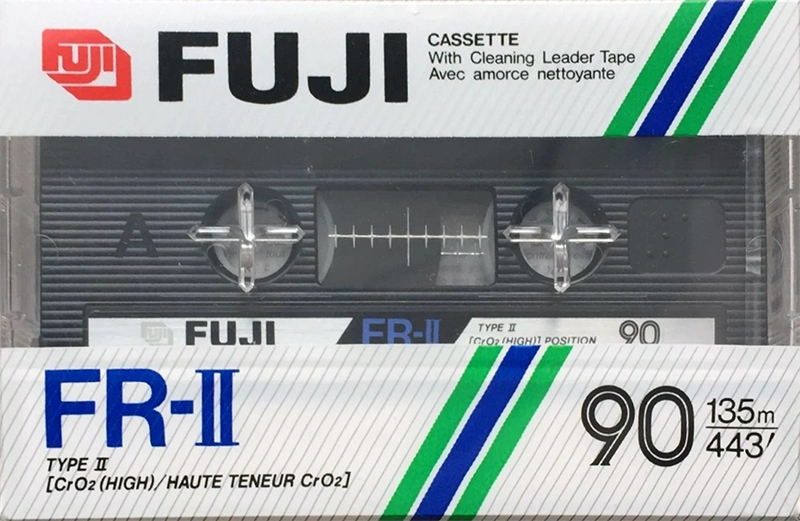 Compact Cassette Fuji FR-II 90 Type II Chrome 1985 Europe