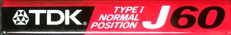 Compact Cassette TDK J 60 Type I Normal 1990 Worldwide