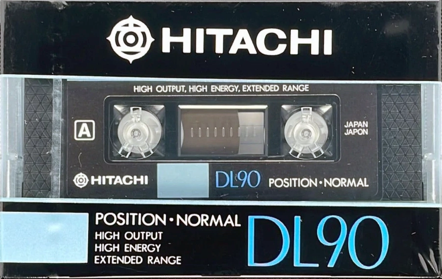 Compact Cassette Hitachi DL 90 Type I Normal 1990 North America