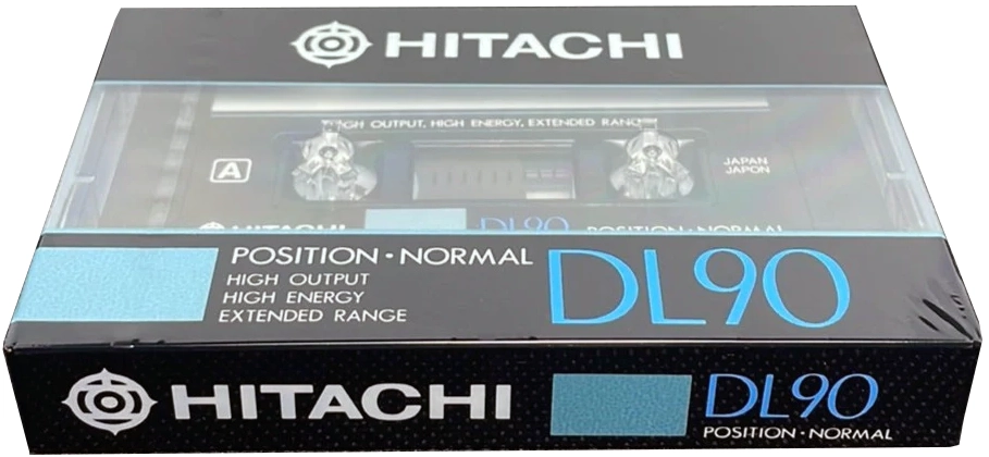 Compact Cassette Hitachi DL 90 Type I Normal 1990 North America